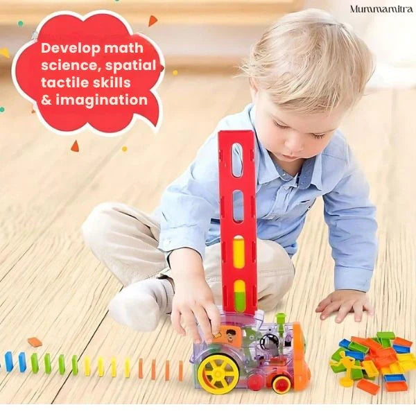 BlockChase – Race, Set, Domino | Instant Chain Reactions | Perfect for Little Hands